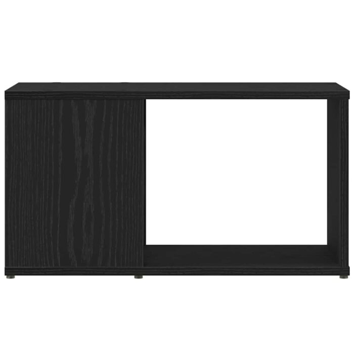 Meuble TV chêne noir 60x24x32 cm bois d'ingénierie – Image 4