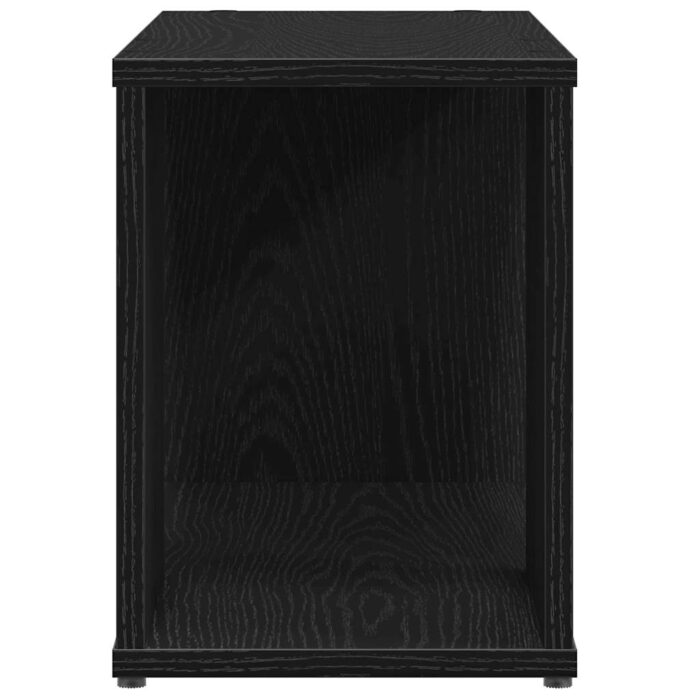 Meuble TV chêne noir 60x24x32 cm bois d'ingénierie – Image 5