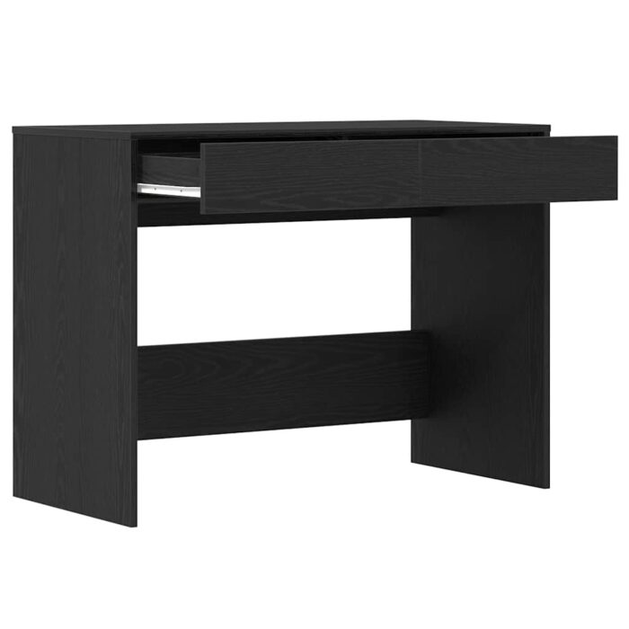 Bureau chêne noir 101x50x76,5 cm Bois d'ingénierie – Image 3
