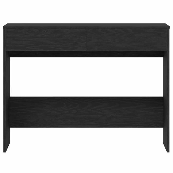 Bureau chêne noir 101x50x76,5 cm Bois d'ingénierie – Image 4
