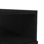 Table basse avec lumières LED chêne noir 90x49x40 cm – Image 8