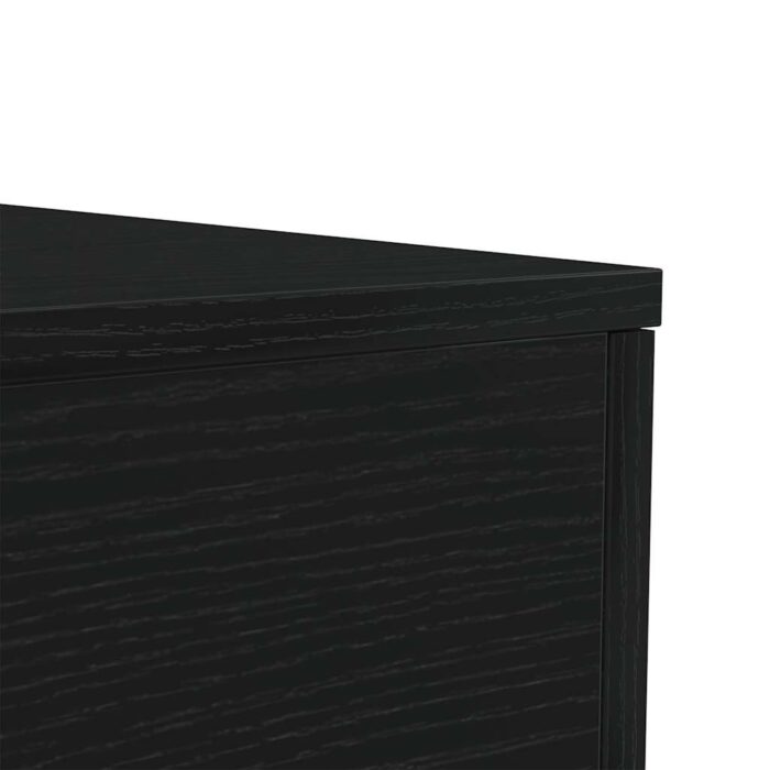 Table basse avec lumières LED chêne noir 50x50x40 cm – Image 7