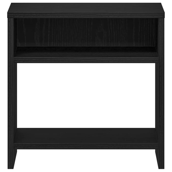 Table de chevet chêne noir 40x30x40 cm bois d'ingénierie – Image 3