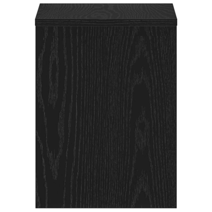 Table de chevet chêne noir 40x30x40 cm bois d'ingénierie – Image 4