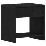 Table de chevet chêne noir 40x30x40 cm bois d'ingénierie – Image 5