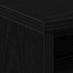 Table de chevet chêne noir 40x30x40 cm bois d'ingénierie – Image 6