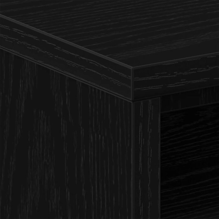 Table de chevet chêne noir 40x30x40 cm bois d'ingénierie – Image 6