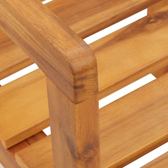 Chaises de jardin 2 pièces 50x53x80 cm Bois massif Acacia – Image 6