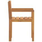 Chaises de jardin 4 pièces 50x53x80 cm Bois massif Acacia – Image 3
