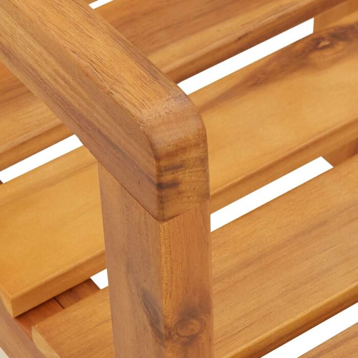 Chaises de jardin 4 pièces 50x53x80 cm Bois massif Acacia – Image 5