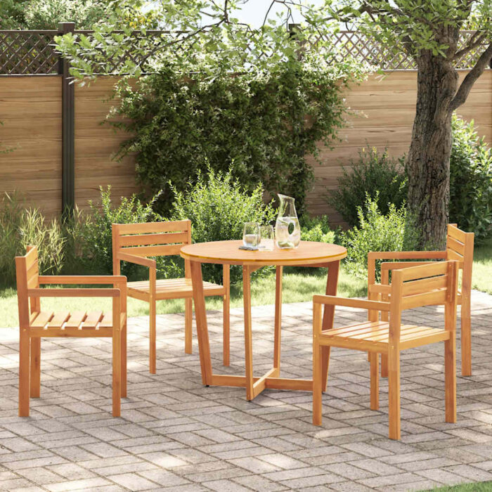 Chaises de jardin 4 pièces 50x53x80 cm Bois massif Acacia – Image 1