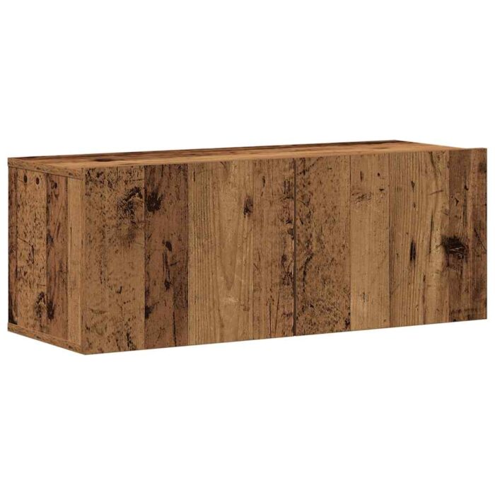 Ensemble de meuble TV mural 8 pcs vieux bois bois d'ingénierie – Image 2
