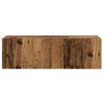 Meubles TV muraux 3 pcs vieux bois bois d'ingénierie – Image 5