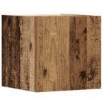 Ensemble de meuble TV mural 6 pcs vieux bois bois d'ingénierie – Image 4