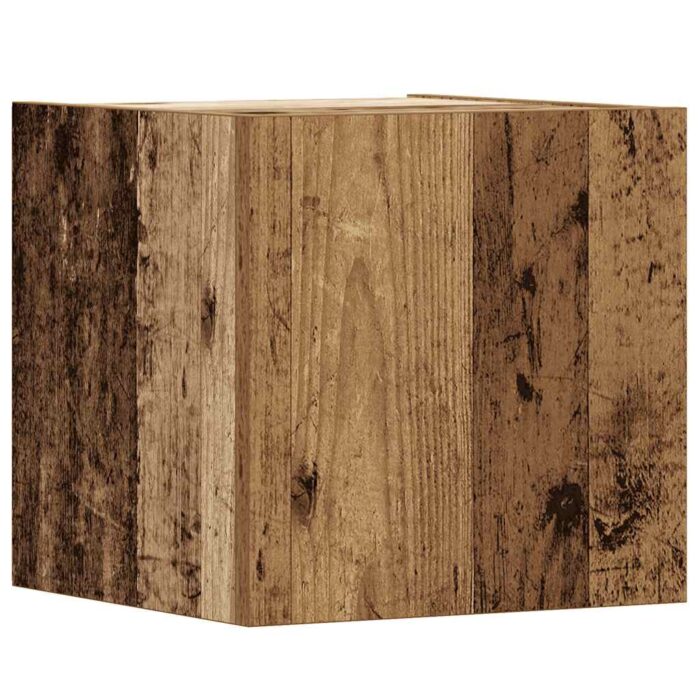 Ensemble de meuble TV mural 6 pcs vieux bois bois d'ingénierie – Image 4