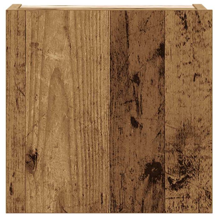 Ensemble de meuble TV mural 6 pcs vieux bois bois d'ingénierie – Image 5