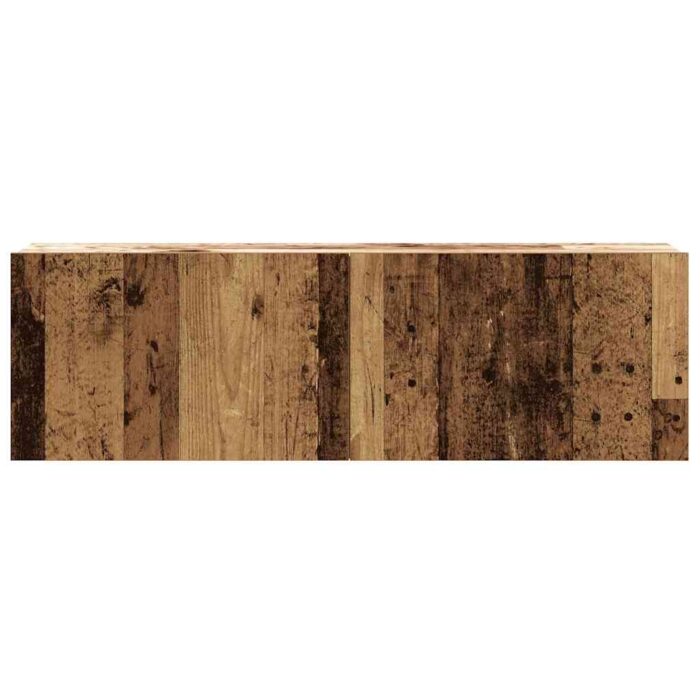 Ensemble de meuble TV mural 6 pcs vieux bois bois d'ingénierie – Image 5