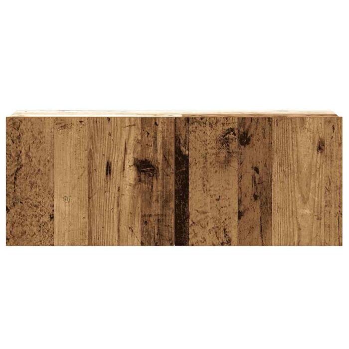 Ensemble de meuble TV mural 5 pcs vieux bois bois d'ingénierie – Image 3