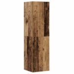 Ensemble de meuble TV mural 5 pcs vieux bois bois d'ingénierie – Image 4