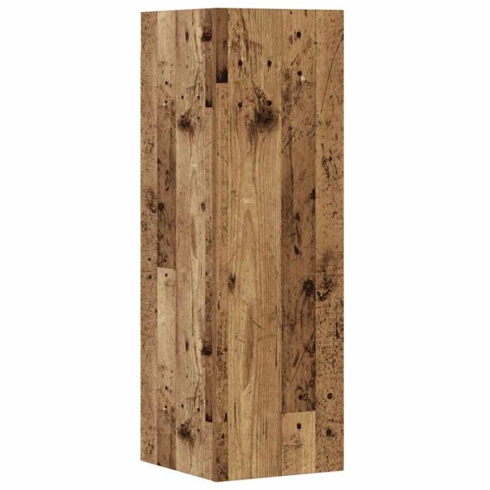 Ensemble de meuble TV mural 6 pcs vieux bois bois d'ingénierie – Image 6
