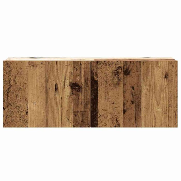 Ensemble de meuble TV mural 3 pcs vieux bois bois d'ingénierie – Image 3