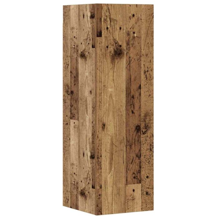 Ensemble de meuble TV mural 8 pcs vieux bois bois d'ingénierie – Image 4