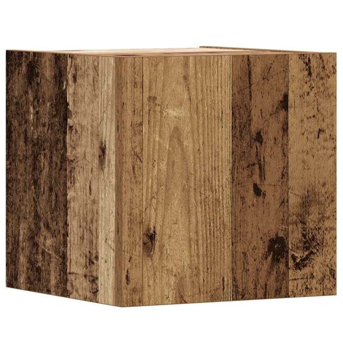 Ensemble de meuble TV mural 8 pcs vieux bois bois d'ingénierie – Image 6