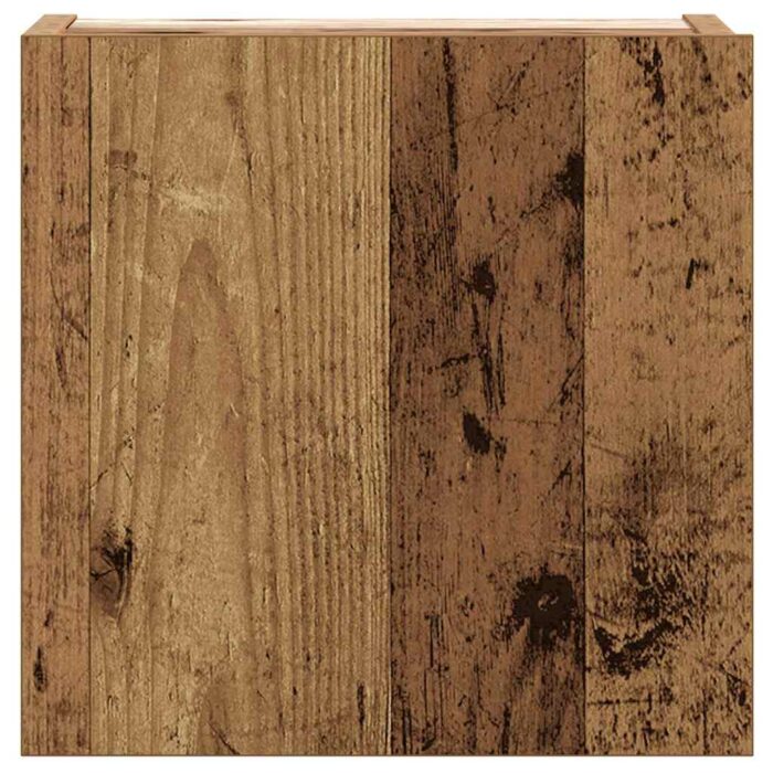 Ensemble de meuble TV mural 8 pcs vieux bois bois d'ingénierie – Image 7