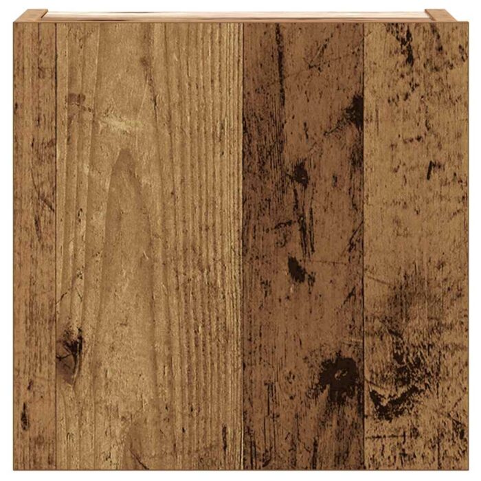 Ensemble de meuble TV mural 8 pcs vieux bois bois d'ingénierie – Image 7
