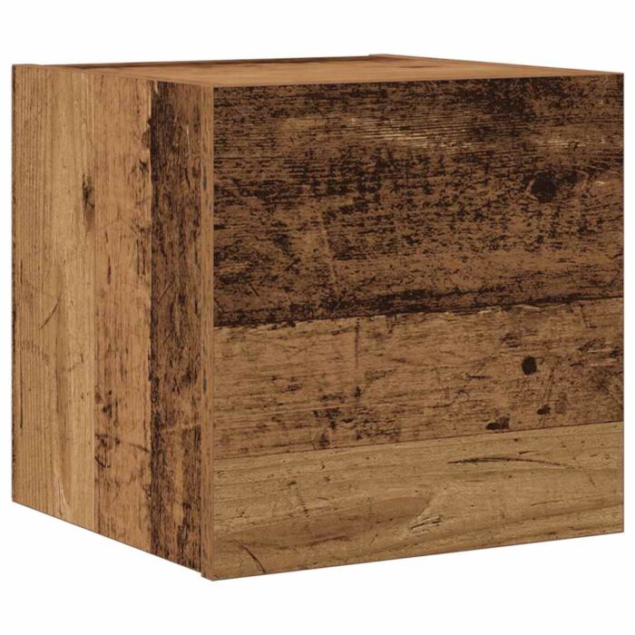 Ensemble de meuble TV mural 7 pcs vieux bois bois d'ingénierie – Image 2