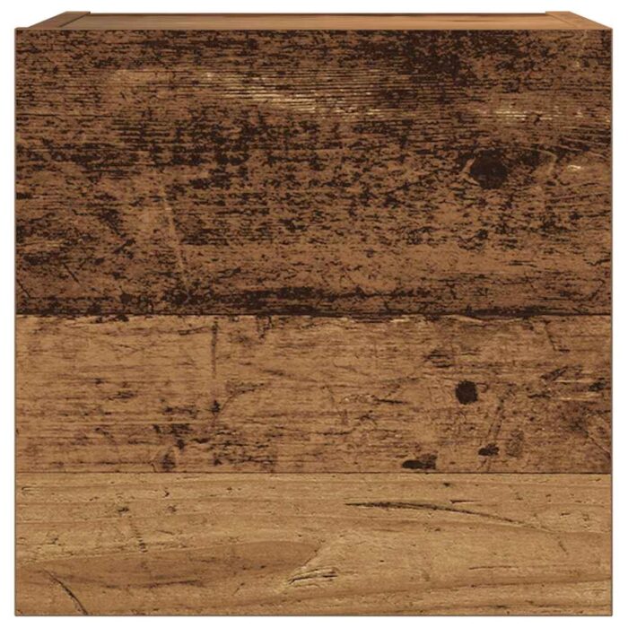 Ensemble de meuble TV mural 7 pcs vieux bois bois d'ingénierie – Image 3