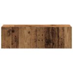 Ensemble de meuble TV mural 4 pcs vieux bois bois d'ingénierie – Image 3