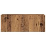 Ensemble de meuble TV mural 7 pcs vieux bois bois d'ingénierie – Image 3