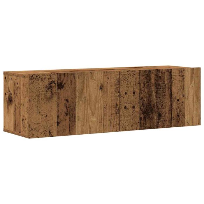 Ensemble de meuble TV mural 5 pcs vieux bois bois d'ingénierie – Image 4