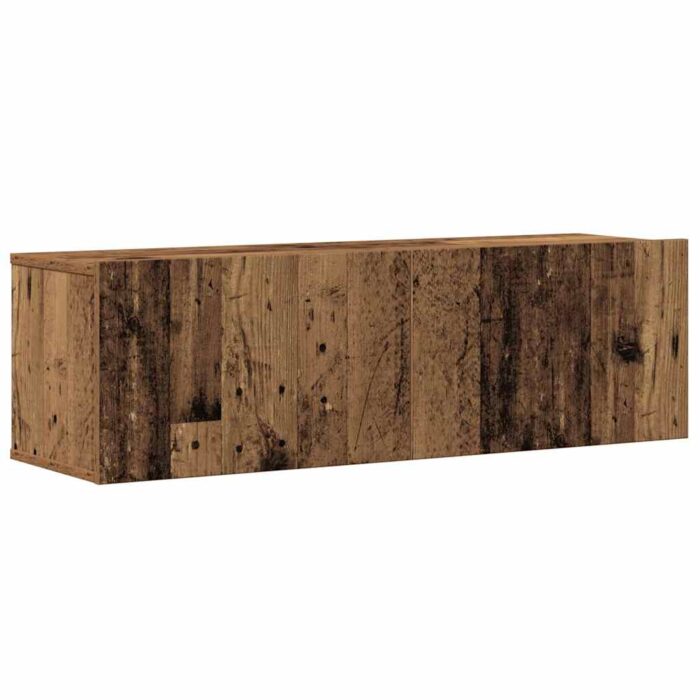 Ensemble de meuble TV mural 6 pcs vieux bois bois d'ingénierie – Image 2