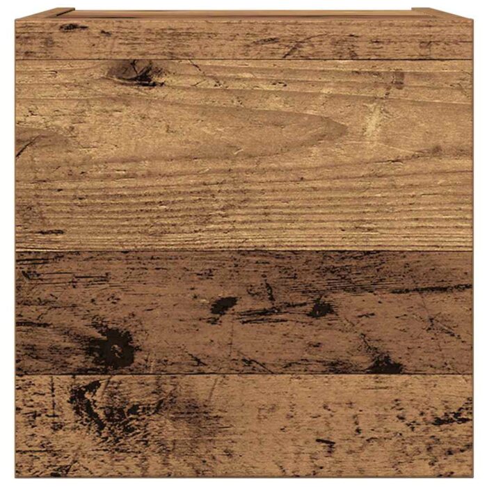 Ensemble de meuble TV mural 4 pcs vieux bois bois d'ingénierie – Image 5
