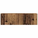 Ensemble de meuble TV mural 9 pcs vieux bois bois d'ingénierie – Image 3