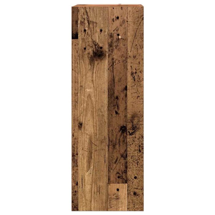 Ensemble de meuble TV mural 9 pcs vieux bois bois d'ingénierie – Image 5