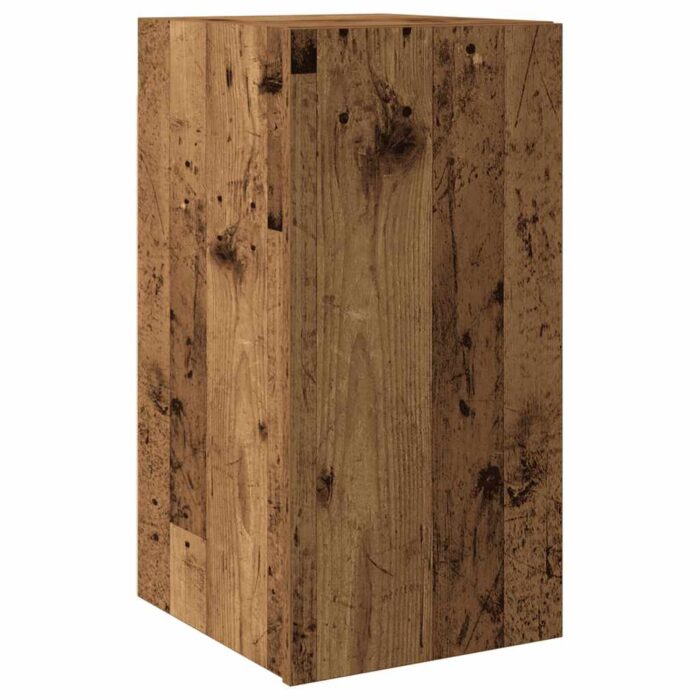 Ensemble de meuble TV mural 9 pcs vieux bois bois d'ingénierie – Image 6
