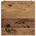 Ensemble de meuble TV mural 9 pcs vieux bois bois d'ingénierie – Image 9