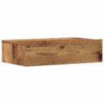Table de chevet vieux bois 60x35 cm bois d'ingénierie – Image 4