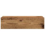 Table de chevet vieux bois 60x35 cm bois d'ingénierie – Image 5