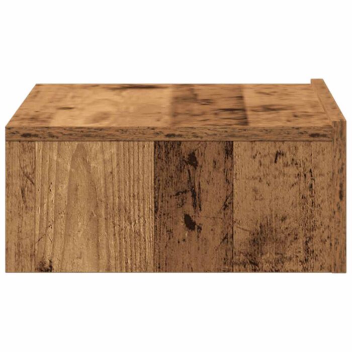 Table de chevet vieux bois 60x35 cm bois d'ingénierie – Image 6