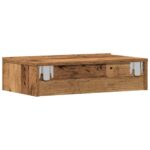 Table de chevet vieux bois 60x35 cm bois d'ingénierie – Image 7