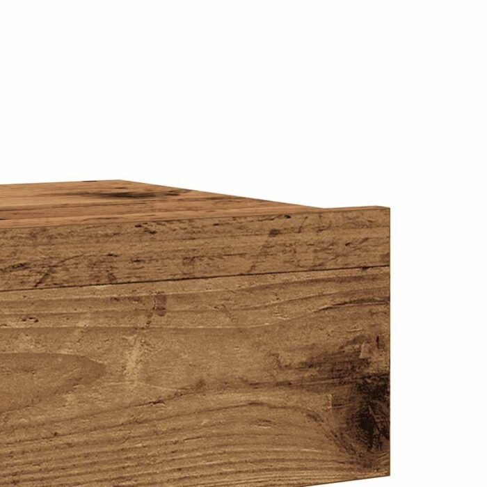 Table de chevet vieux bois 60x35 cm bois d'ingénierie – Image 9