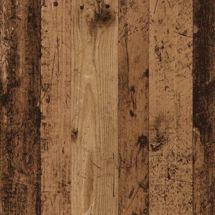 Meuble TV avec lumières LED vieux bois bois d'ingénierie – Image 11