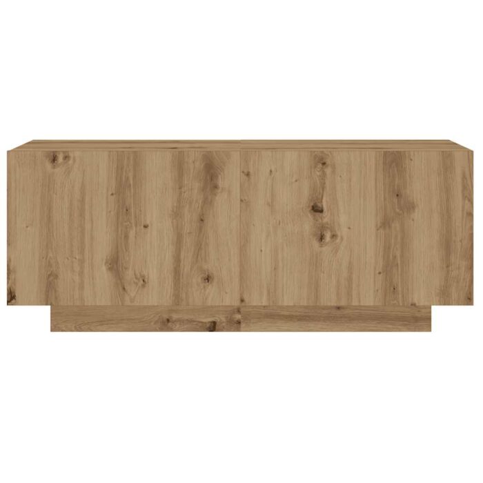 Meuble TV avec lumières LED chêne artisanal bois d'ingénierie – Image 7