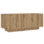 Meuble TV avec lumières LED chêne artisanal bois d'ingénierie – Image 6