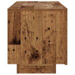 Table de chevet vieux bois 100x35x40 cm bois d'ingénierie – Image 3