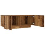 Table de chevet vieux bois 100x35x40 cm bois d'ingénierie – Image 5